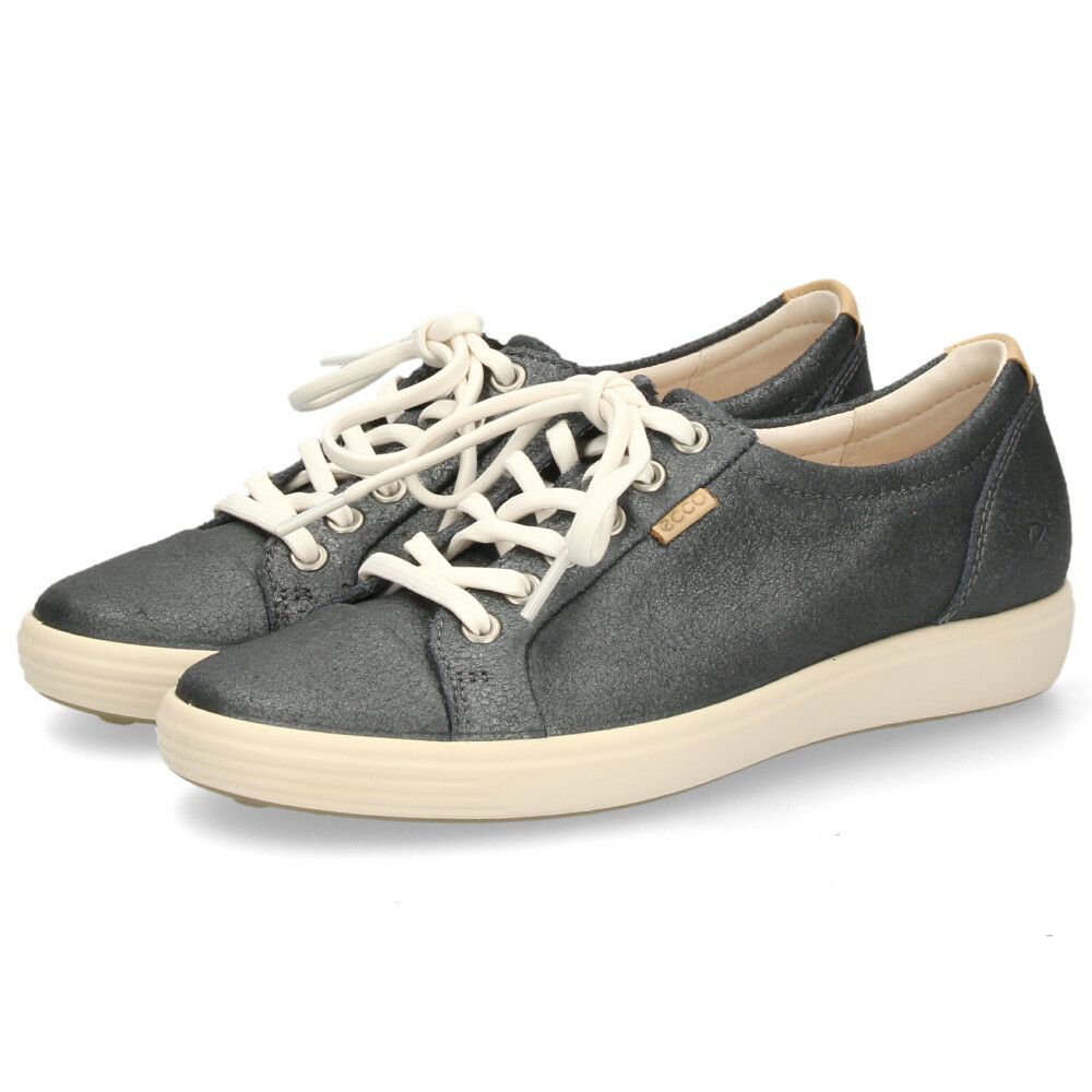 エコー ecco スニーカー レザースニーカー レディース 靴 430003 SOFT 7 W 本革 レースアップ ローカット カジュアル シンプル 快適な履き心地 コンフォートシューズ