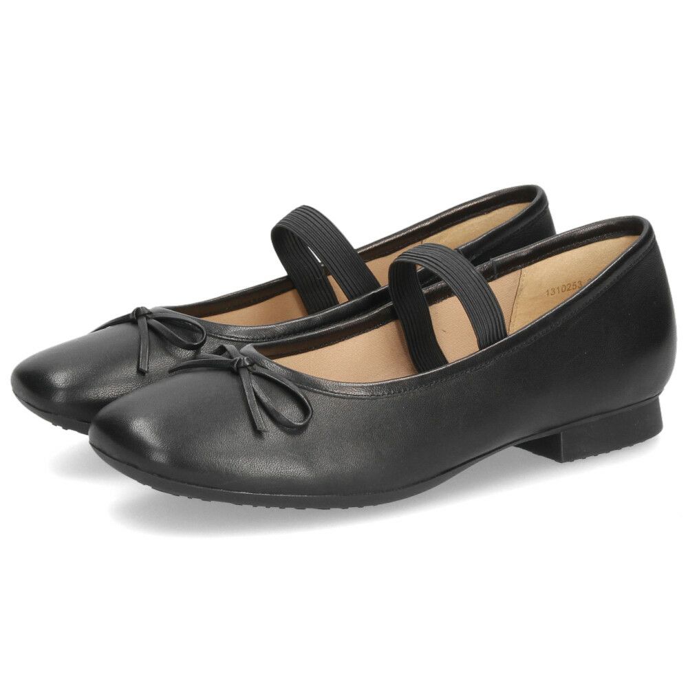 バレエシューズ パンプス 黒 フラットシューズ 靴 本革 羊革 軽量 歩きやすい 痛くない 1310253