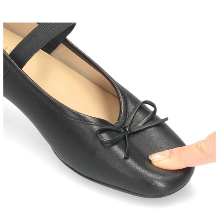 バレエシューズ パンプス 黒 フラットシューズ 靴 本革 羊革 軽量 歩きやすい 痛くない 1310253