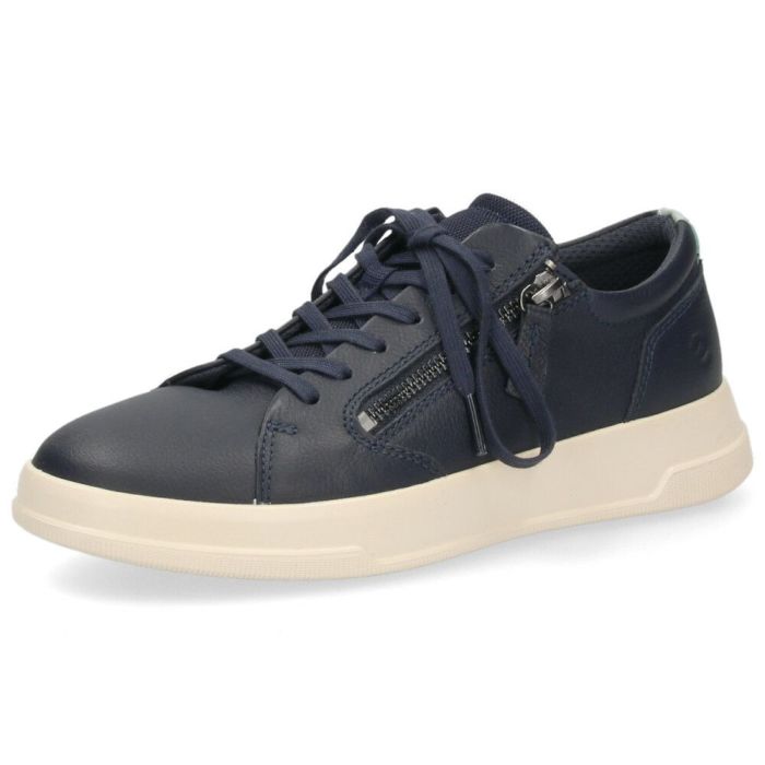 エコー ecco スニーカー レザースニーカー レディース 靴 223813 MOVE W ZIP LACE SNEAKER 本革 サイドジップ レースアップ コンフォートシューズ  快適な履き心地 カジュアル