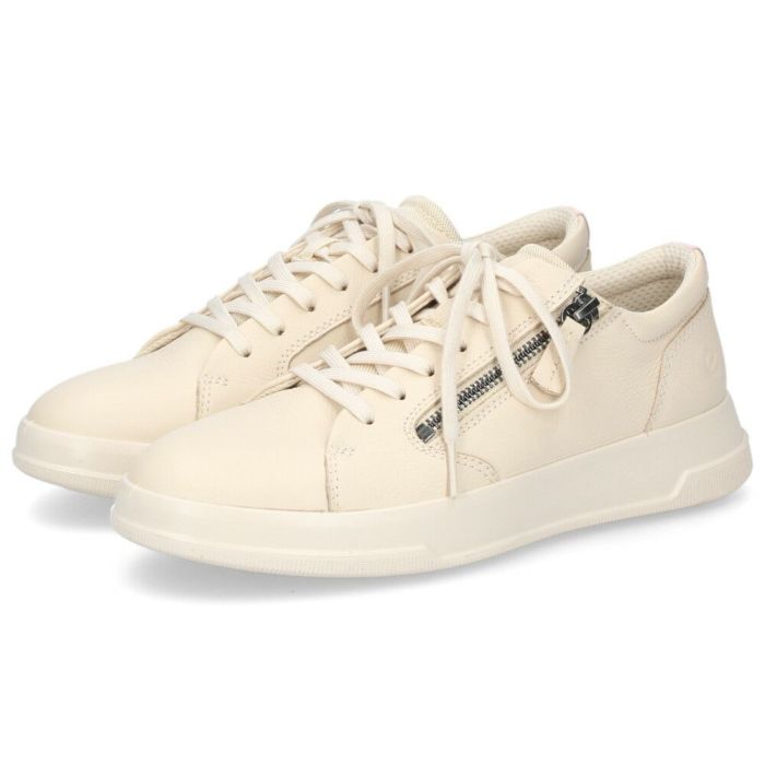 エコー ecco スニーカー レザースニーカー レディース 靴 223813 MOVE W ZIP LACE SNEAKER 本革 サイドジップ レースアップ コンフォートシューズ  快適な履き心地 カジュアル