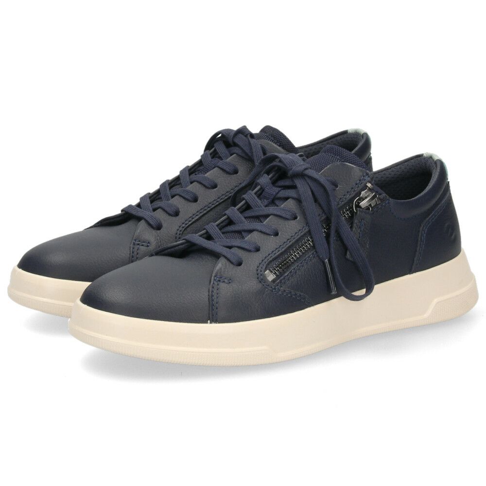 エコー ecco スニーカー レザースニーカー レディース 靴 223813 MOVE W ZIP LACE SNEAKER 本革 サイドジップ レースアップ コンフォートシューズ  快適な履き心地 カジュアル