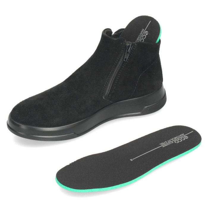 エコー ecco ブーツ スエード レディース 靴 223823 MOVE W ZIP BOOTIE 本革 サイドジップ アンクルブーツ ブーティ コンフォートシューズ 快適な履き心地