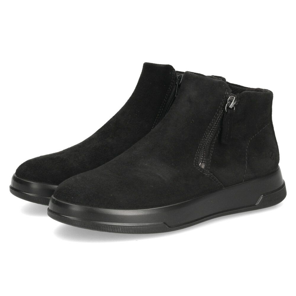 エコー ecco ブーツ スエード レディース 靴 223823 MOVE W ZIP BOOTIE 本革 サイドジップ アンクルブーツ ブーティ コンフォートシューズ 快適な履き心地