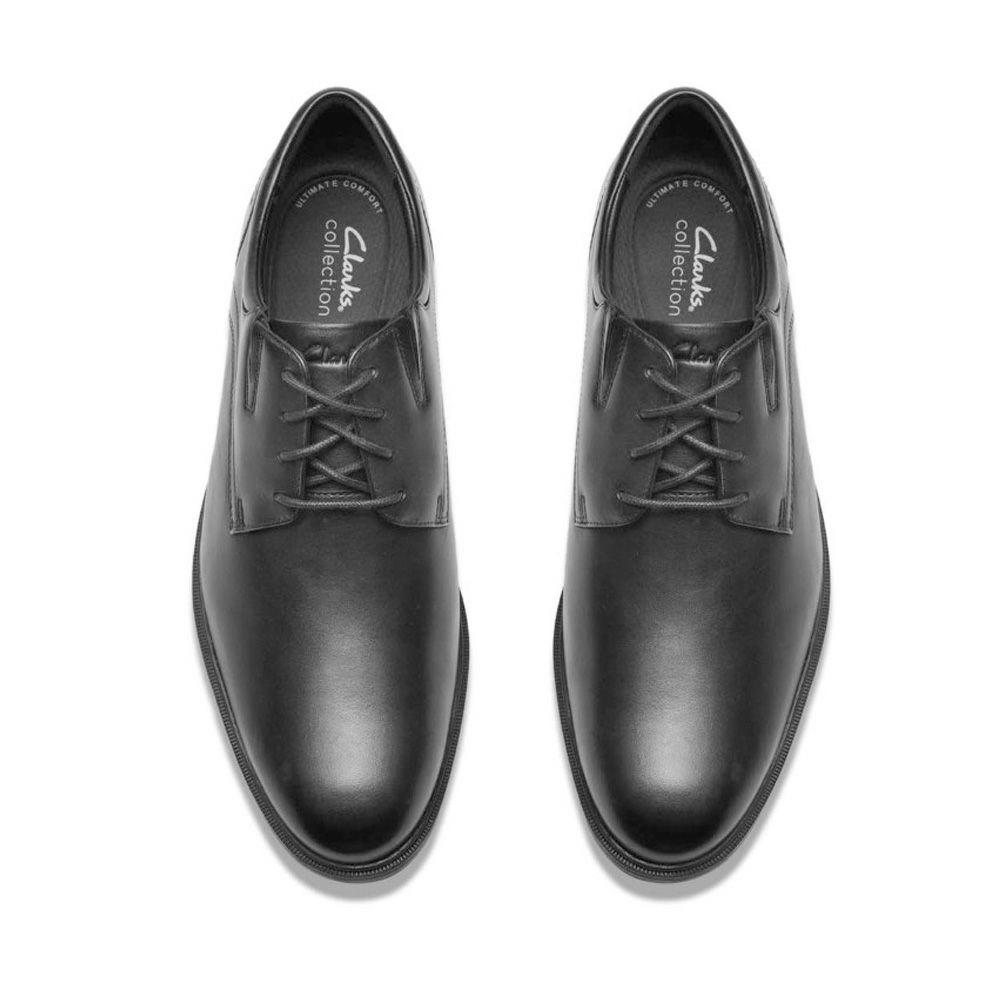 クラークス ビジネスシューズ メンズ 本革 レザー STEADWELL LACE ステッドウェル レース 靴  紳士靴 レースアップ Clarks 26184679 黒 ブラック