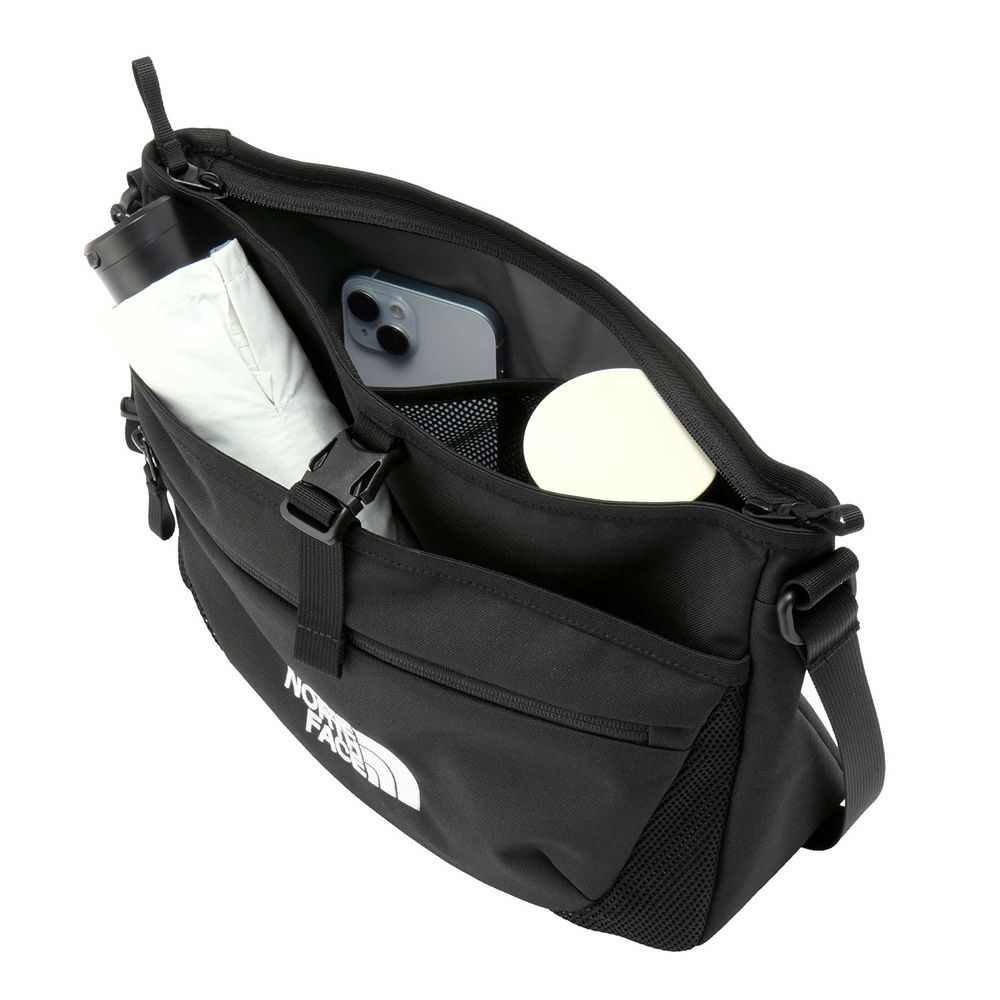 ノースフェイス ショルダーバック リープショルダー THE NORTH FACE NM72601 LEAP SHOULDER 8L 標準的なサイズ 長財布 ペットボトル 折りたたみ傘 ブラック 黒 ホワイト レッド