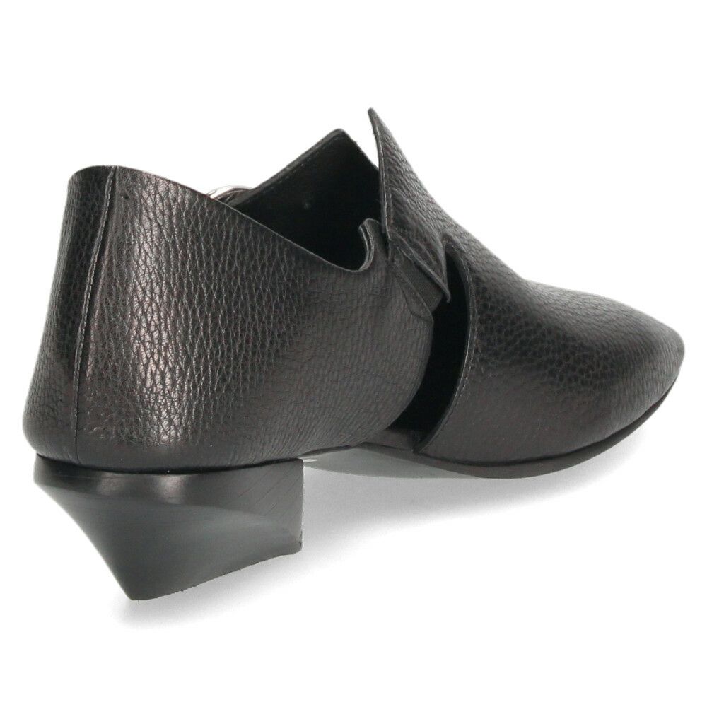 ラボキゴシ ワークス レディース パンプス 本革 ブラック 黒 ローヒール スクエアトゥ 2WEY 柔らかい 靴 RABOKIGOSHI works 12854 日本製