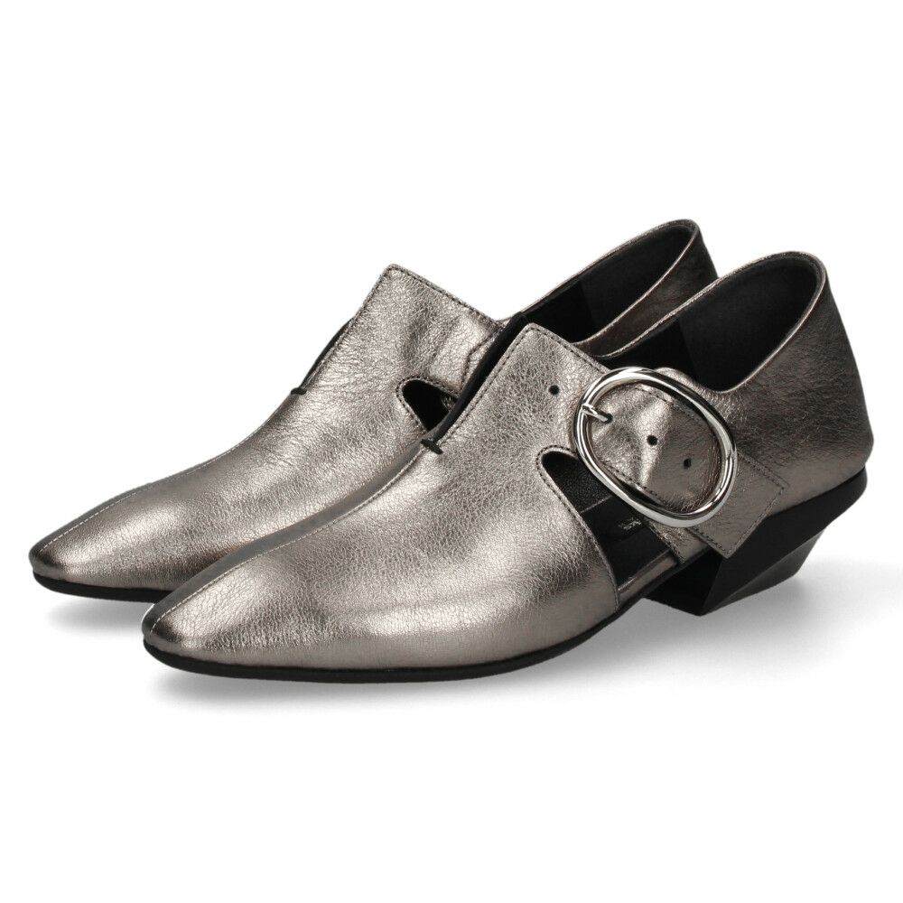 ラボキゴシ ワークス レディース パンプス 本革 ブラック 黒 ローヒール スクエアトゥ 2WEY 柔らかい 靴 RABOKIGOSHI works 12854 日本製