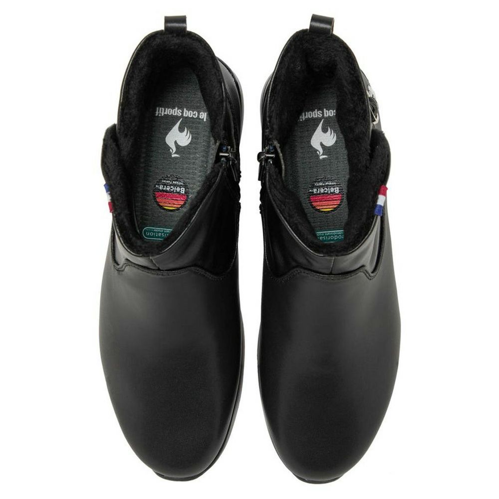 ルコックスポルティフ ショートブーツ レディース 防水 防滑 軽量 あったか 消臭 黒 ブラック le coq sportif LU5FBT87LZ LCS デュアン IV