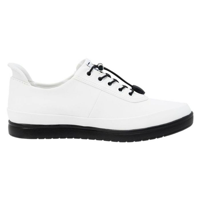 ルコックスポルティフ スニーカー レディース 防水 晴雨兼用 ハンズフリー さっと履ける 軽量 消臭 le coq sportif LCS アルマ レイン SI LU5SRS26LZ NEXTEP 白 ホワイト