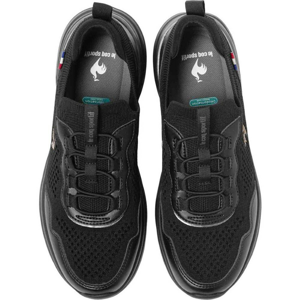 ルコック スポルティフ レディース スニーカー 3E ワイド 軽量 消臭機能 撥水 幅広 LCS ロレーヌ 12 靴 le coq sportif LCS LORRAINE 12 ブラック ホワイト きれいめ