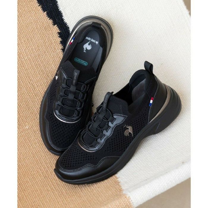 ルコック スポルティフ レディース スニーカー 3E ワイド 軽量 消臭機能 撥水 幅広 LCS ロレーヌ 12 靴 le coq sportif LCS LORRAINE 12 ブラック ホワイト きれいめ