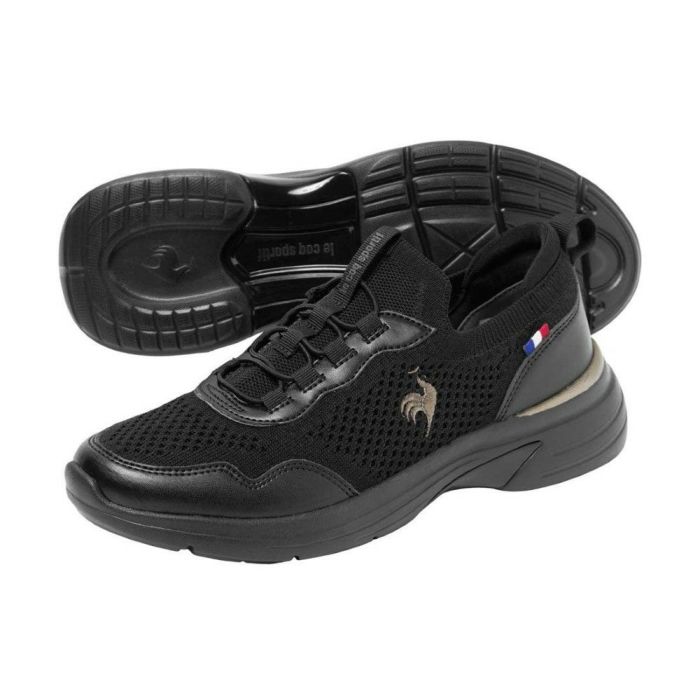 ルコック スポルティフ レディース スニーカー 3E ワイド 軽量 消臭機能 撥水 幅広 LCS ロレーヌ 12 靴 le coq sportif LCS LORRAINE 12 ブラック ホワイト きれいめ