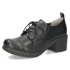byあしながおじさん レースアップシューズ レディース 8980437 靴 厚底 ヒール レースアップ ラウンドトゥ 歩きやすい 痛くない ゆったり 黒 ブラック