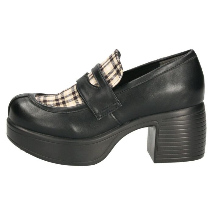 byあしながおじさん 厚底コインローファーパンプス レディース 7cm ヒール 厚底 靴 痛くない 歩きやすい 8490119 黒 ブラック ベージュ 限定カラー