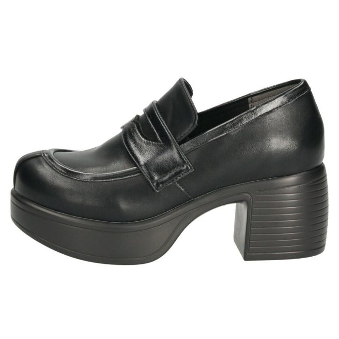 byあしながおじさん 厚底コインローファーパンプス レディース 7cm ヒール 厚底 靴 痛くない 歩きやすい 8490119 黒 ブラック ベージュ 限定カラー