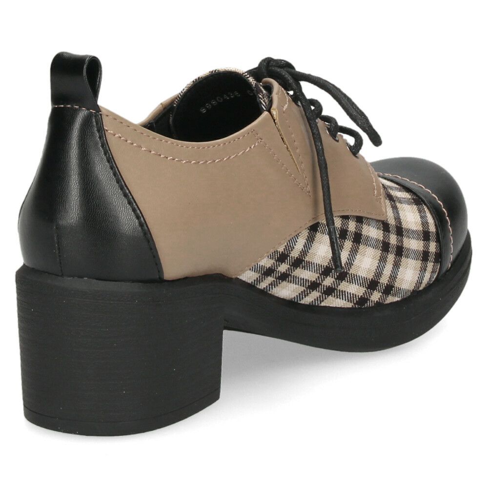 レースアップシューズ レディース ｂｙあしながおじさん 幅広 マニッシュ 980436  靴 ローカット シューズ 厚底 ゆったり