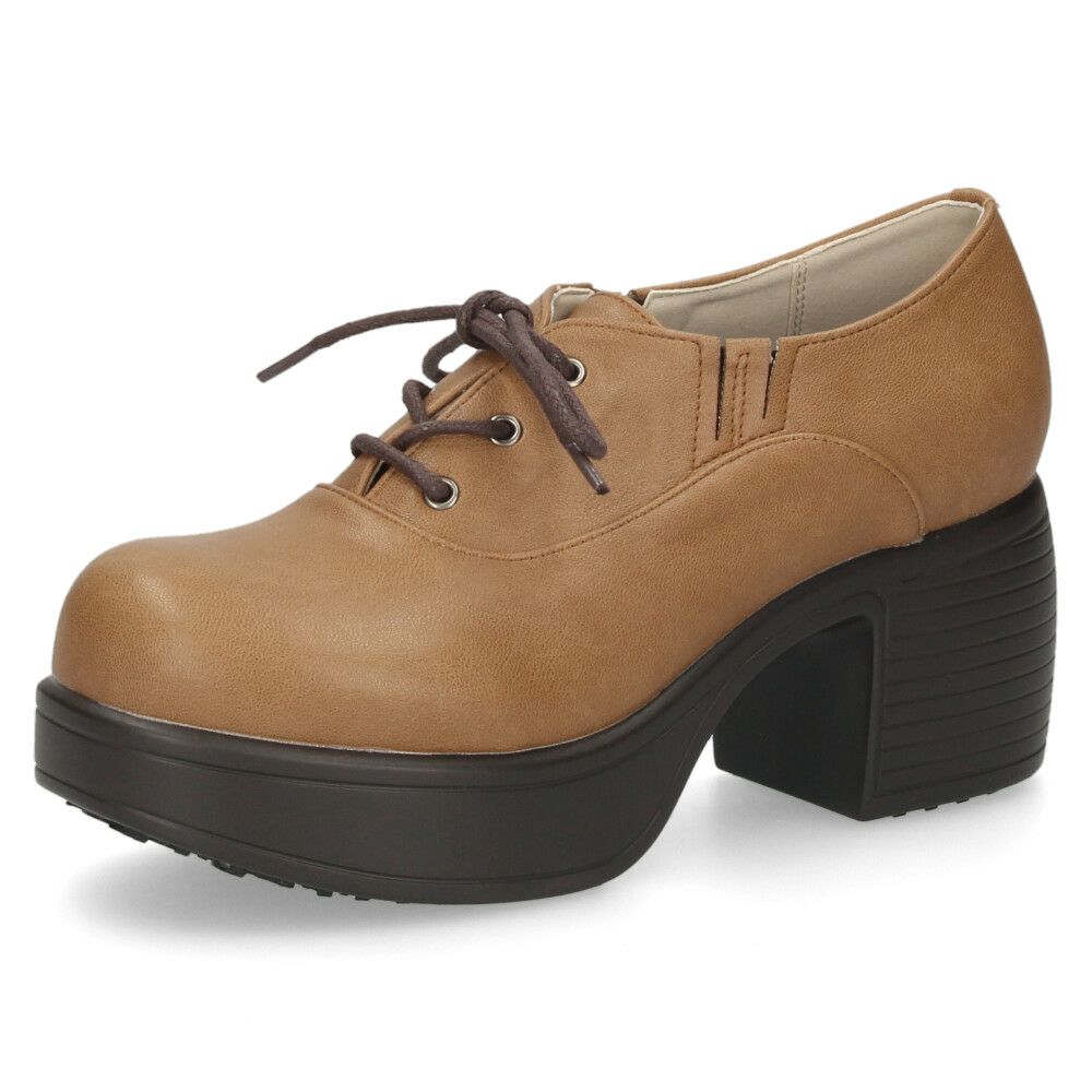 byあしながおじさん 厚底レースアップシューズ レディース 靴 8490121 カジュアルシューズ おでこ靴 スタイルアップ 歩きやすい サイドゴム 履きやすい 軽量