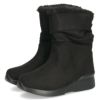 ブーツ レディース 歩きやすい 防水 防寒 防滑 冬 軽量 ミドル丈 ブーツ ボア 黒 スエード 幅広 4E ゆったり 靴 ALUFORT アルフォート 93951