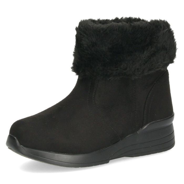 ブーツ レディース 歩きやすい 防水 防寒 防滑 冬 軽量 ミドル丈 ブーツ ボア 黒 スエード 幅広 4E ゆったり 靴 ALUFORT アルフォート 93951