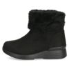 ブーツ レディース 歩きやすい 防水 防寒 防滑 冬 軽量 ミドル丈 ブーツ ボア 黒 スエード 幅広 4E ゆったり 靴 ALUFORT アルフォート 93951