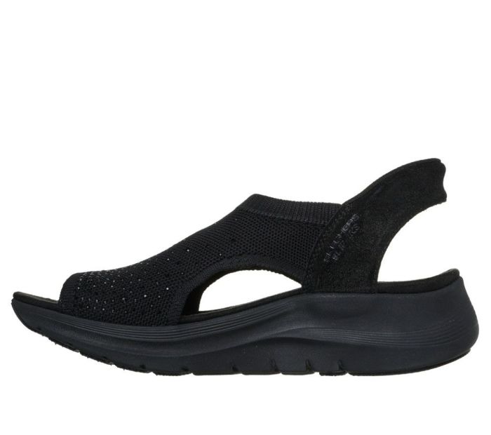 スケッチャーズ スリップインズ レディース サンダル ブラック 黒 アーチフィット 2 スターダスト ARCHFIT2 靴 ノーマル幅 SKECHERS 164016 Parade限定商品