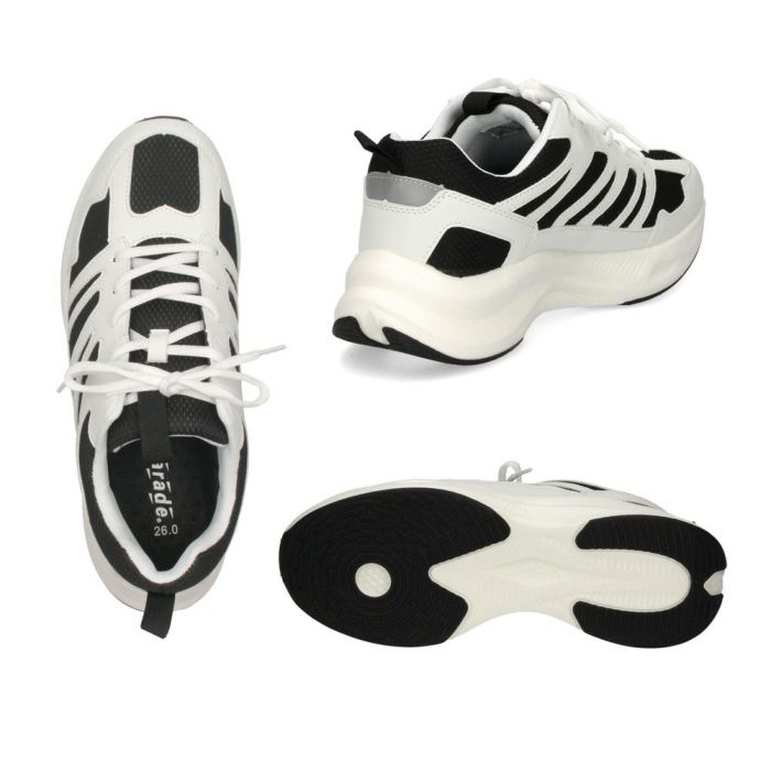 スニーカー メンズ 紐 靴 撥水加工 4E 幅広 ローカット 軽量 通勤 通学 ウォーキング ブラック ホワイト Parade パレード 58303