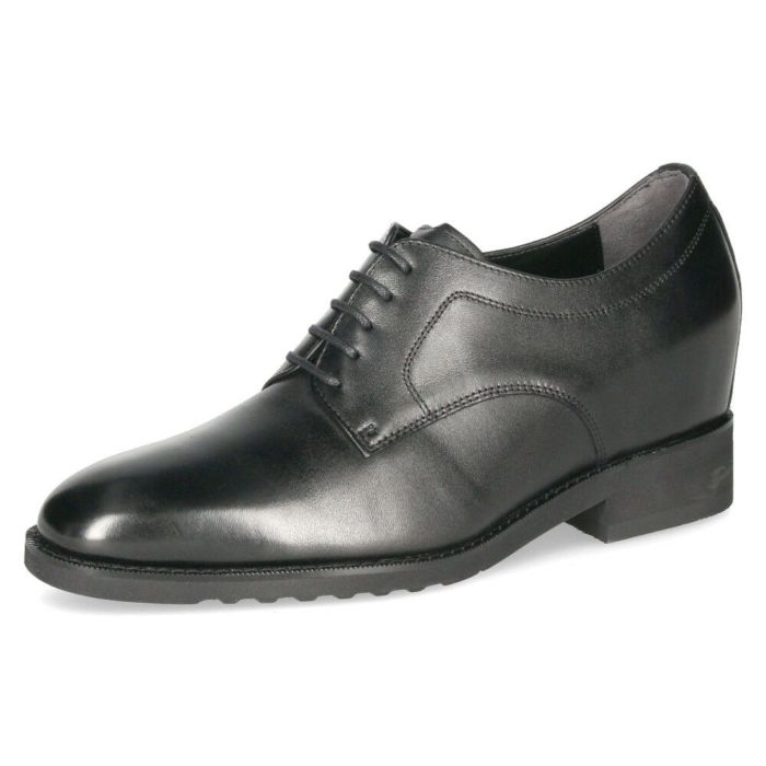 RENICA ヒールアップシューズ シークレットシューズ 7cm ヒール ビジネスシューズ メンズ 本革 幅広 3E プレーントゥ ストレートチップ レニカ 1628 1629 ブラック