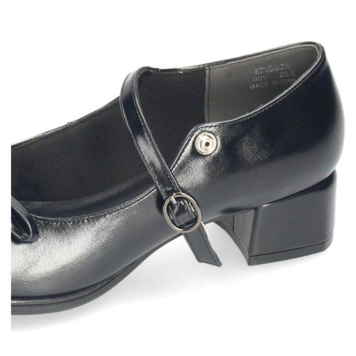 byあしながおじさん おでこ バレエパンプス レディース パンプス メリージェーン 4cm ヒール ストラップ かわいい 歩きやすい 痛くない 8710625