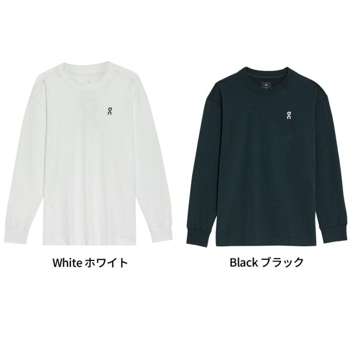ON Club Long-T クラブロングT 110069 White 110553 Black レディース Tシャツ 長袖 ロンT カジュアル タウンユース デイリーユース ウェア アパレル トップス ロ